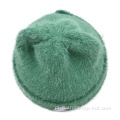 Chapéus de gorro de malha mohair de inverno